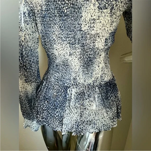 ❌SOLD❌ Tyler Boe Smocked Peplum Blouse - Picture 7 of 15